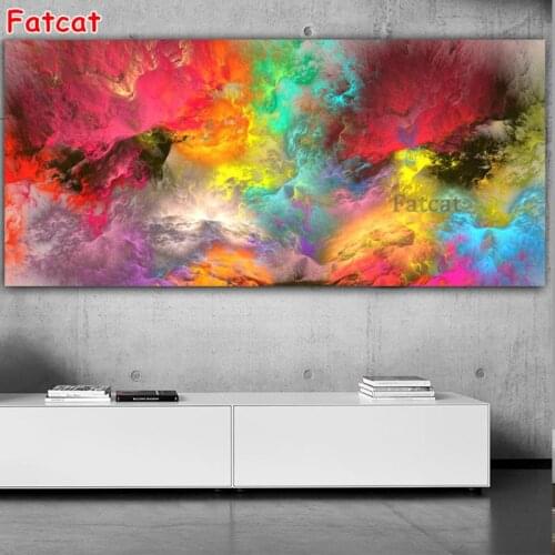 Large Different Iight Cloud Abstract Art diamond embroidery cross stitch diamond painting Sale home decor gifts needleworkPP2183