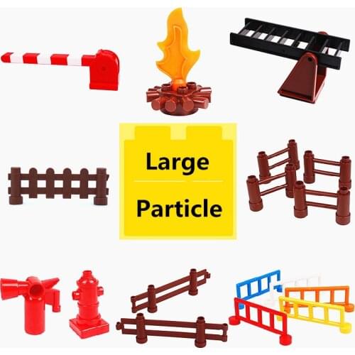 Big Size Diy Building Blocks Accessories Fire Desk ladder hydrant Toys For Children Compatible With Brands Bricks Kids Gift