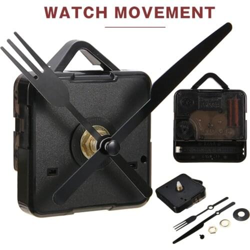Shellhard DIY Clock Mechanism Movement Classic Hanging Black Quartz Watch Wall Clock Parts Repair Replacement Essential Tools