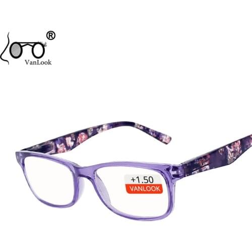 Floral Womens Reading Glasses Transparent for Men Oculos de Leitura Eyeglass Frames Fashion Spectacle +100 +150 200 250 300 350