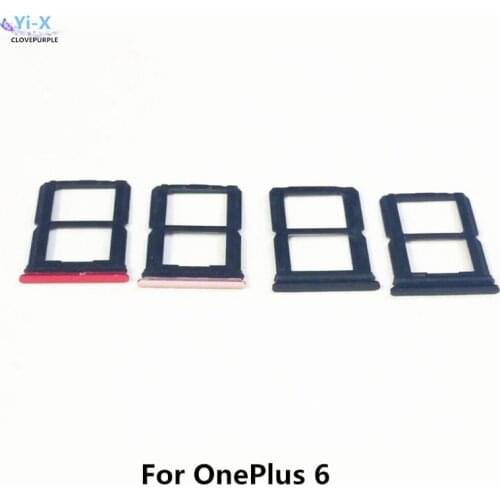 SIM Card Tray Holder Slot Adapters For Oneplus 6 1+6 Phone Spare Parts