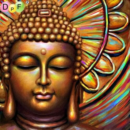 DPF 5D square full Diamond Mosaic Kits Buddha Needlework Diy Diamond Painting Cross Stitch Diamond Embroidery Fashion crafts