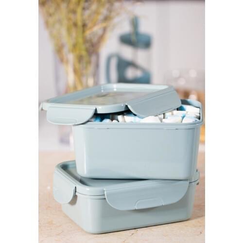 Herevin Dual 1,25 Lt Ziplock Storage Container Green