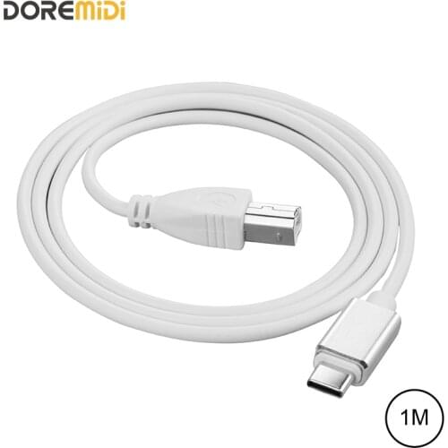 DOREMiDi MIDI USB B To USB C HIGH Speed MIDI Cable For Android Windows Mac iPad