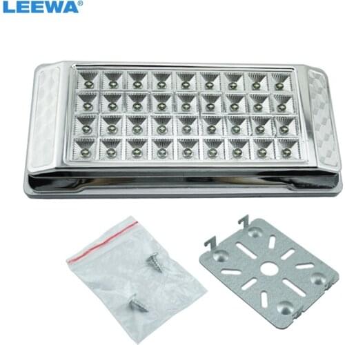 LEEWA 5PCS High Quality White 36 LED Car Interior LED Lights Dome Ceiling Roof Lamp for Vehicle Auto Caravan #CA3073