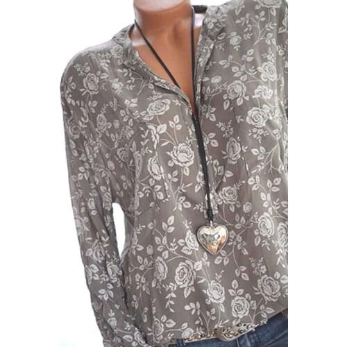 LuckBN Gray Blouses