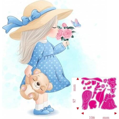 Metal Cutting Dies girl DIY Scrapbooking Paper Cards Decorative Craft Embossing