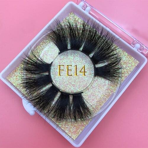 MIKIWI 25mm 3D Real Mink Natural Long False Eyelash soft Volume Fake Lashes Makeup Extention Eyelash custom Packaging Square box