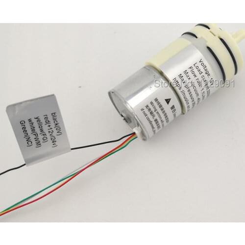 Adjustable flow rate 40kpa negative pressure micro vacuum air pump dc 12v 24v small vacuum pump suction air for medical , lab