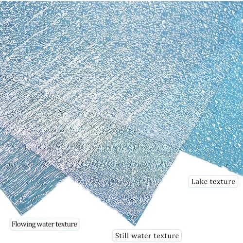 Simulation of water ripples and flowing water surface material simulation of rivers and lakes 3pcs model toy sand table 3 styles