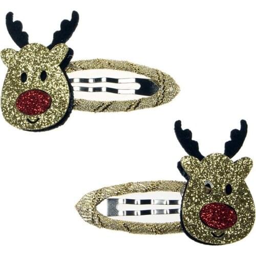 New Creative Charm Jewelry Hair Accessories Gift Women Kids Girls Hair Clip Hair Bands Cartoon Cute Christmas Hairpins Set