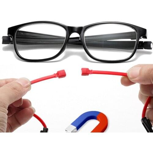 Reading Glasses Magnetic Hanging Neck Portable Glasses Mens Womens Farsighted Anti-blue Light Long Telescopic temples