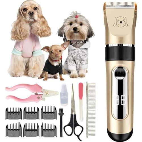 Rechargeable Cat Dog Clipper Pet Clippers Hair Shaver Grooming Trimmer