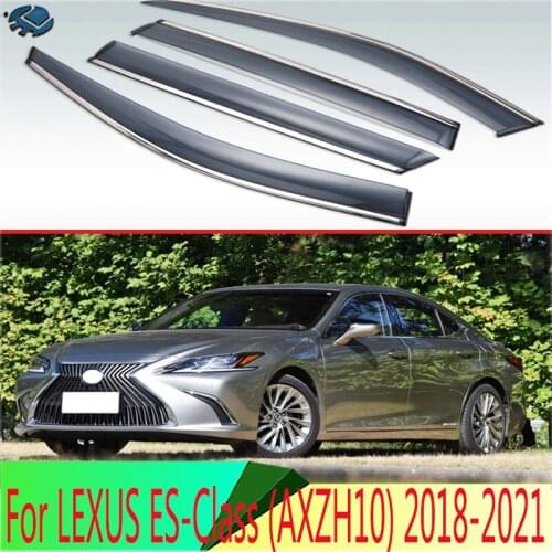 For LEXUS ES-Class (AXZH10) 2018 2019 Plastic Exterior Visor Vent Shades Window Sun Rain Guard Deflector 4pcs