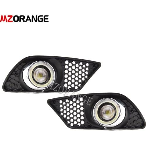 A2048850353 For Mercedes-Benz C-Class W204 2008-2010 LED DRL Daytime Running Lights Front Bumper Fog Light Angel Eye Cover
