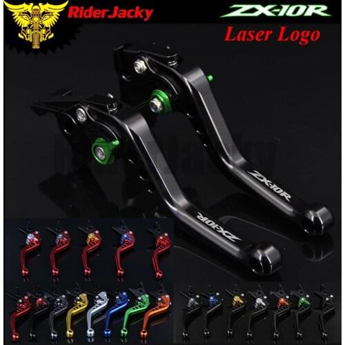 RiderJacky Motorcycle Accessories Short Brake Clutch Levers For Kawasaki ZX10R ZX-10R ZX 10R 2004-2005 04 05