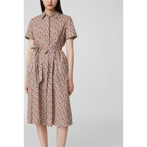 ZH Xiaohe horseshoe shirt skirt moon dress Bai dress