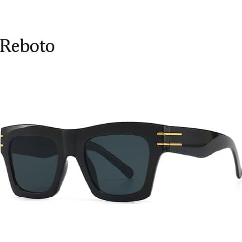 New Fashion Vintage Sunglasses Woman Brand Trends Black Shades For Men Luxury Oversized Travel Frame Sun Glasses Oculos Feminino