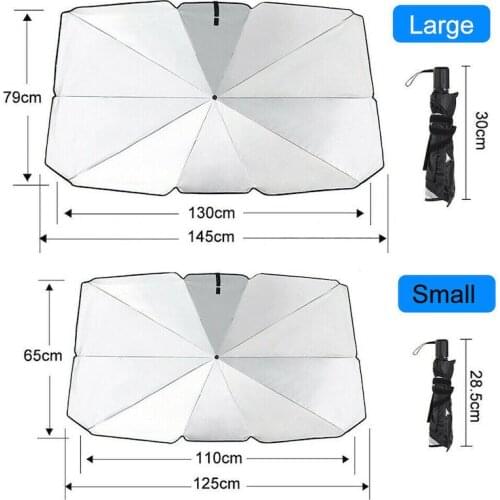 Car Windshield Sun Shade Umbrella Protector Parasol Auto Front Window Sunshade Covers Interior Windshield Protection Accessories