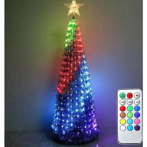 100/200 LED Smart Remote Control RGB Christmas Tree Fairy String Light Copper Wire Fairy Light DIY Holiday Wedding Garland