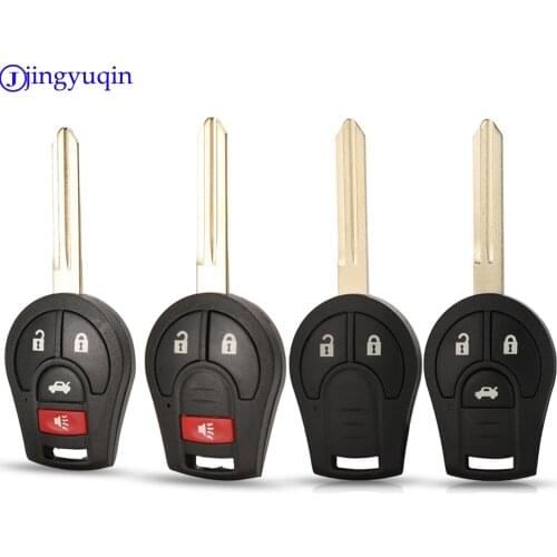 Jingyuqin 2/3/4 B Smart Flip Folding Remote Key Case Shell Styling Fob For Nissan Cube Micra Qashqai Juke