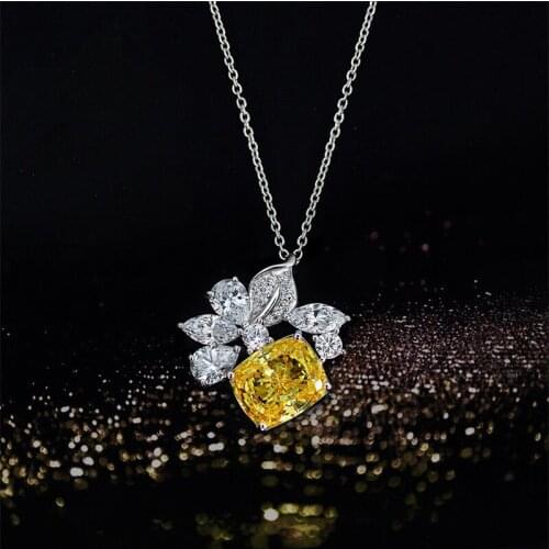 Designer Fashion 925 Sterling Silver Jewelry 3A Cubic Zirconia Party Necklace