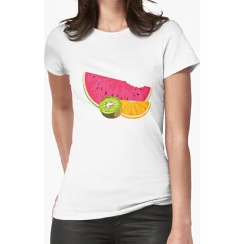 Tasty Tropical Fruit T-Shirt Print Top