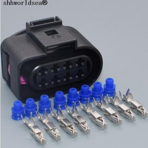 Shhworldsea 8 Pin/Way GTI Rear Light Lamp Connector Socket Automotive Electrical Plug Repair For AUDI A3 A4 A6L VW 8D0 973 734