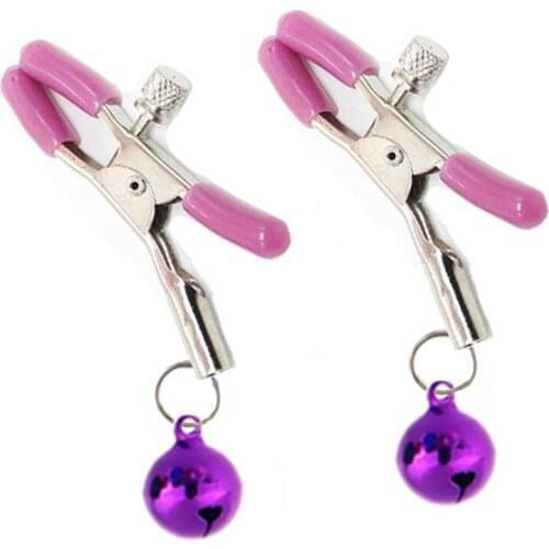 Nipple Clamps small bell Steel Labia Clitoris With Erotic Accessories Toys Metal Chain SM Boobs For Women