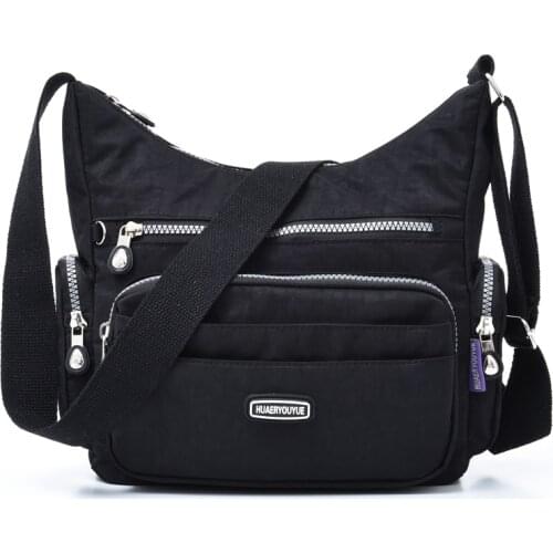 Womens Crossbody Bag Luxury Handbag Messenger Bag Nylon Shoulder Bag Ladies Bolsa Feminina Waterproof Travel Tote