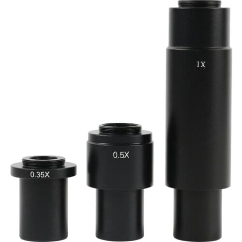 0.35X 0.5X 1X Industry Mono Lens Zoom C-mount Adapter Lens For 10A 0.7X~4.5X Industry Microscope Lens Camera Eyepiece Lens