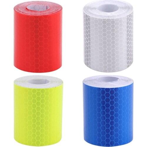 100cm X 5cm Warning Tape Strip Stickers Warning Light Reflector Protective Sticker Reflective Film Car Safety Mark Reflective