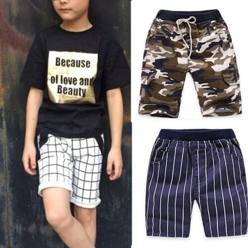 2020 new boys pants trousers plaid children pants baby boys cotton pants summer children kids camouflage boy casual clothes