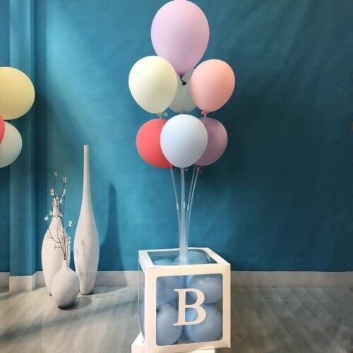 70cm 7Tubes Balloons Stand with 10pcs Balloon Column Macaron Balloon Holder Baby Shower Kids Birthday Party Wedding Decoration
