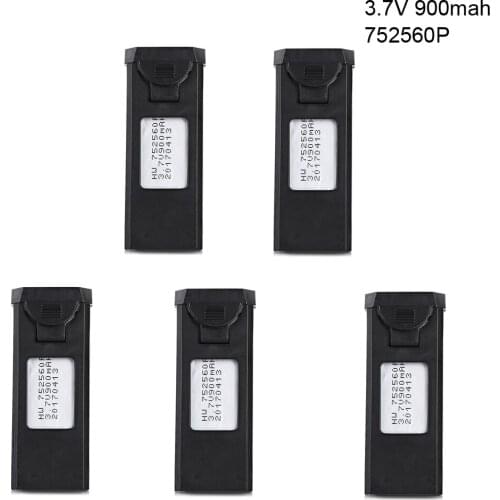 5PCS 3.7V 900mAh battery for VISUO TIANQU XS809W XS809HW Rechargeable Quadcopter RC Drone Part Aircraft Helicopter lipo Battery