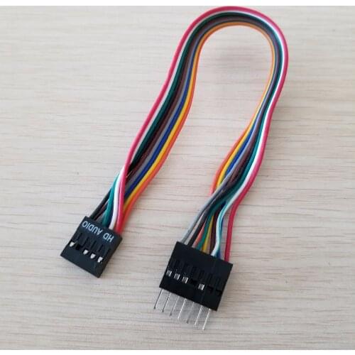 Audio 9Pin Male to 9Pin Female Audio Power Cable for Lenovo 10cm