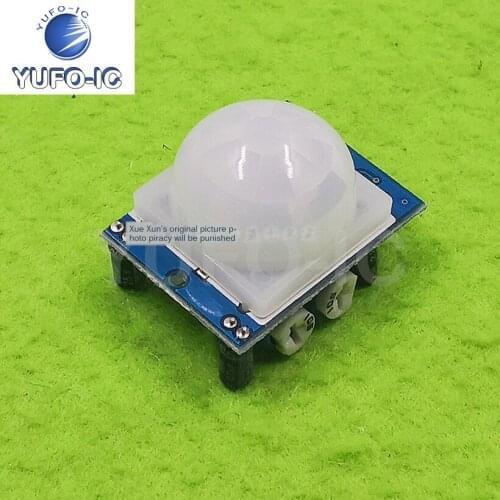 Free Ship 1PCS HC-SR501 RD-624 Human Body Infrared Sensor Electronic Module Pyroelectric Infrared Sensor