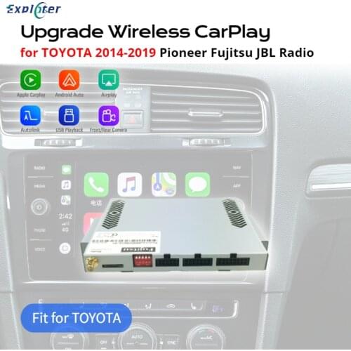 Exploter Wireless Carplay for Toyota Prado Sienna Hilux Land Cruiser 2014-2019 with Pioneer Radio Upgrade Accessories Adapter