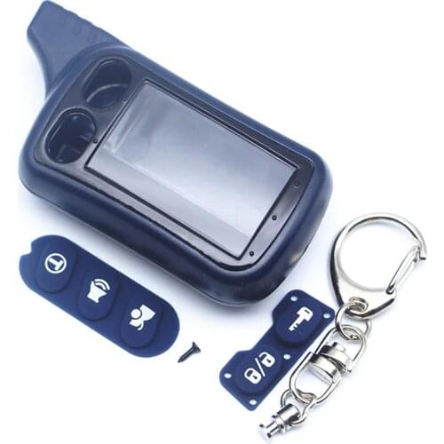 Russian version TZ7010 Case Keychain for Tomahawk TZ9010 TZ9020 TZ9030 TZ-7010 lcd Two way car alarm remote controller