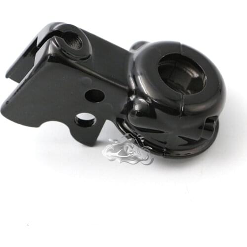 Black Clutch Lever Mount Bracket Perch for Touring Softail Sportster XL1200 883 Motorcycle