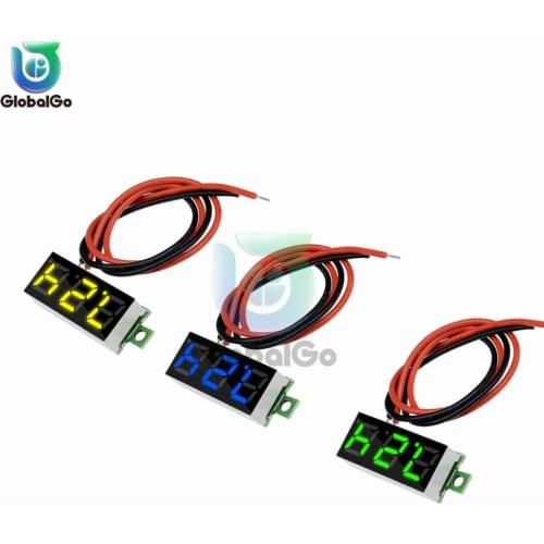 Mini Digital Voltmeter Voltage Panel Meter Gauge DC0-100V DC 2.5-30V LED Display Digital Volt Tester DC Motorcycle Car