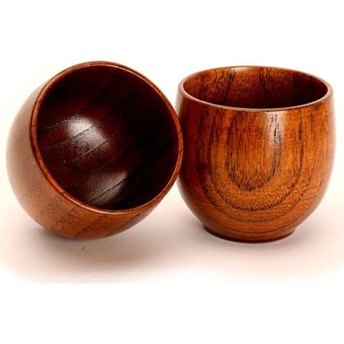 Wooden Cup Wood Coffee Tea Beer Juice Milk Water Mug Primitive Handmade Natural Tea Coffee Milk Wine Cup Heat Insulation Water