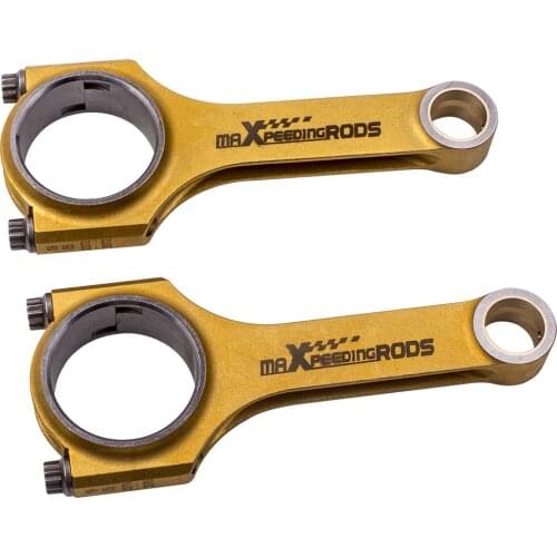 2pcs H BEAM Conrods for Fiat 500 old model 130mm 4340 Connecting Rods + ARP 2000 Bolts Bielle