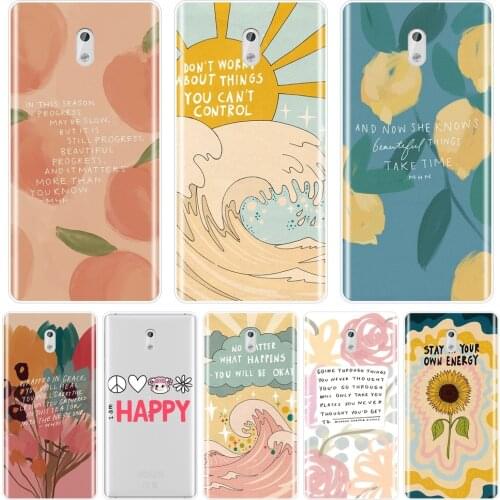 Aesthetic Flower Phone Case For Nokia 1 Plus 2 3 5 6 8 9 Silicone Back Cover For Nokia6 Nokia5 Nokia3 Nokia2 Nokia X6 X71 7 Plus