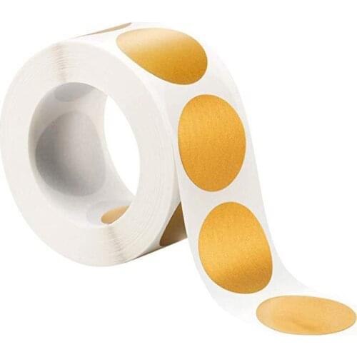 50-300pcs Golden Scratch Off Stickers Round Shape Labels sticker DIY handmade for game Scratch Sticker Labels stationery
