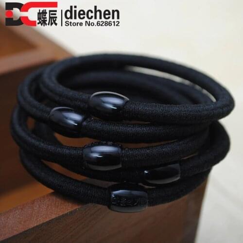 JNMOVASA Black Hair Ties