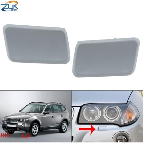 ZUK Front Headlight Washer Nozzle Cover Unpainted Cap Shell For BMW X3 E83 LCI 2003-2010 For M Aerodynamic Kit