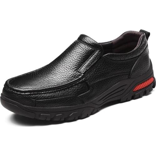 Fashion Comfortable Breathable Soft Genuine Leather Shoes Men High Quality Casual Falts Men Boots Oxfords Big Size 38-48