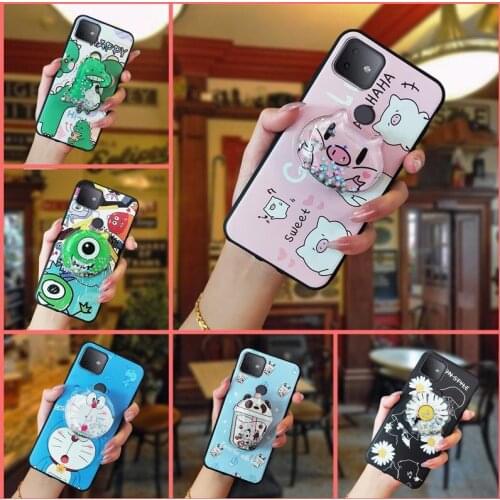Soft Case Original Phone Case For TCL T Mobile Revvl 4Plus glisten Cover foothold For Girls Cartoon