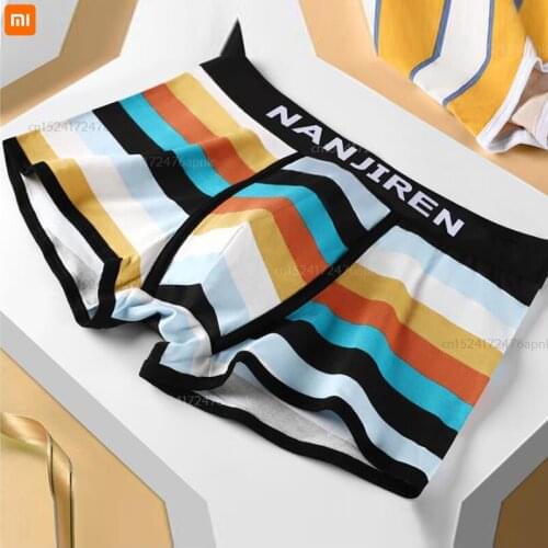 Xiaomi underwear mens boxer shorts youth sports trend personality mens cute boxer shorts high quality